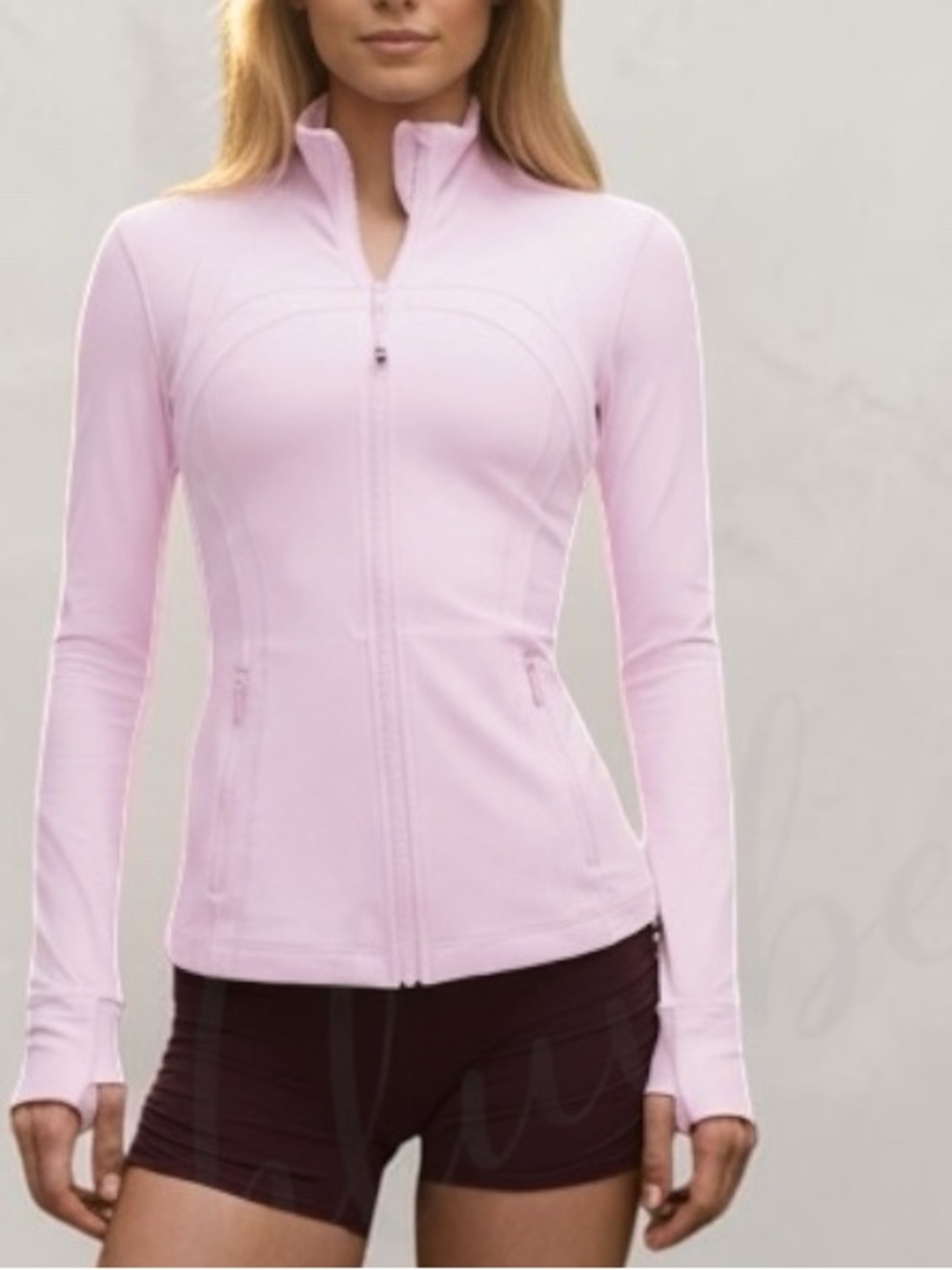 Lululemon Define Jacket Pink Organza Full Zip Yoga Athletic NWT - Picture 2 of 2